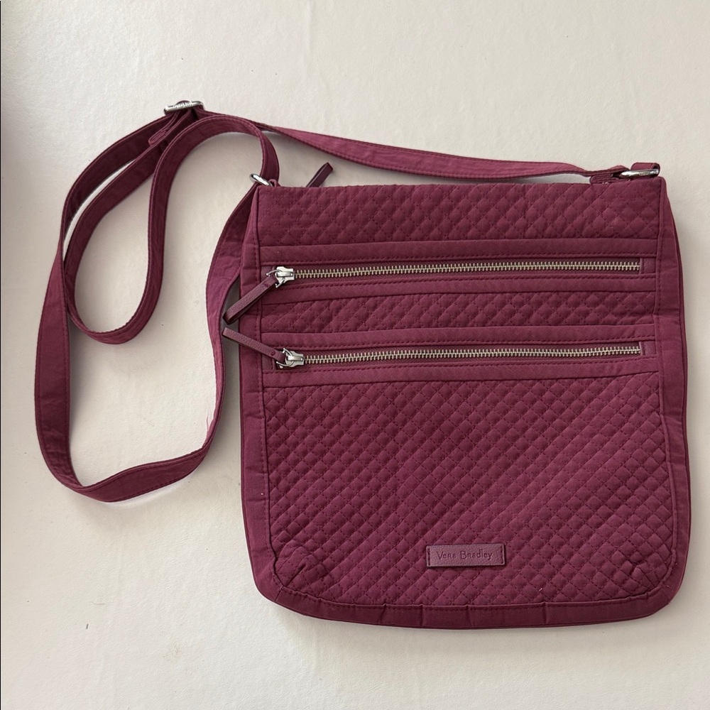 Vera Bradley Quilted Crossbody Bag - Plum